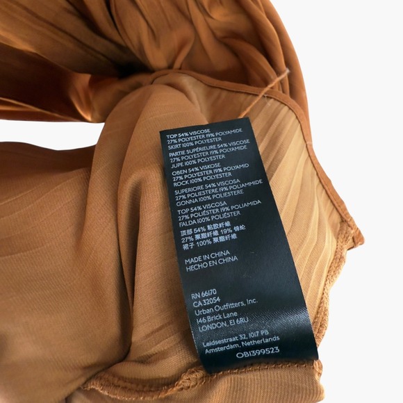 Anthropologie Burnt Orange Layered Mock Neck Sweater Maxi Dress - Picture 7 of 11